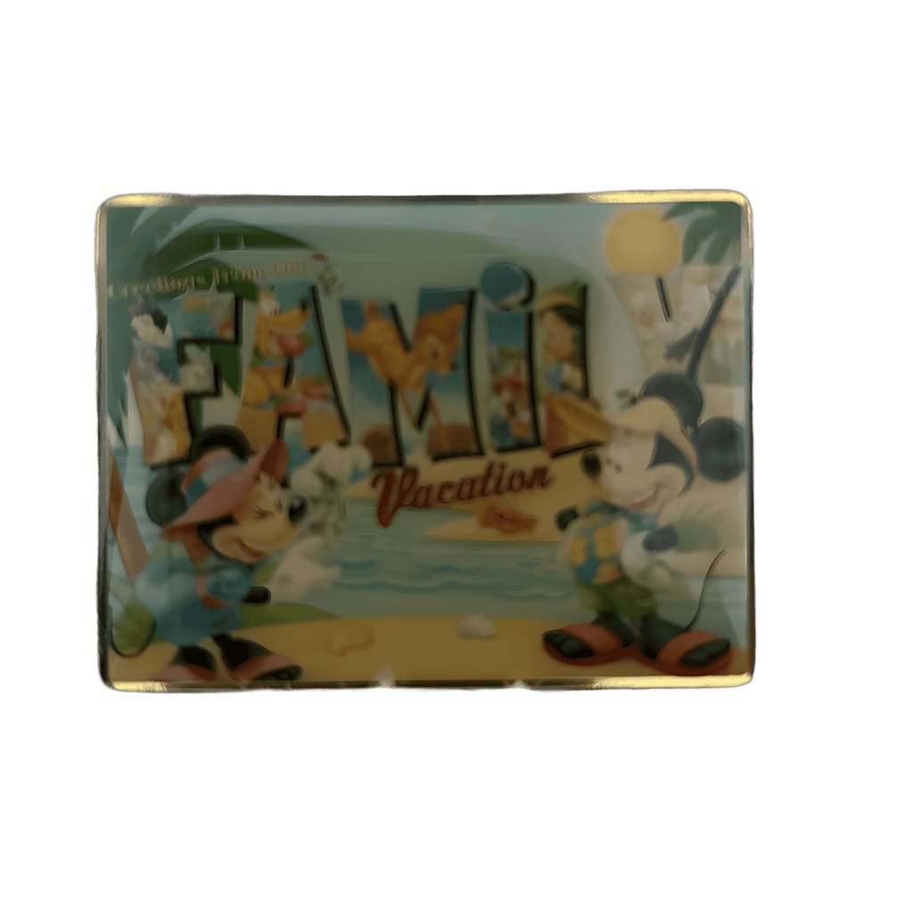 Greetings From Our Family Vacation Disney pin