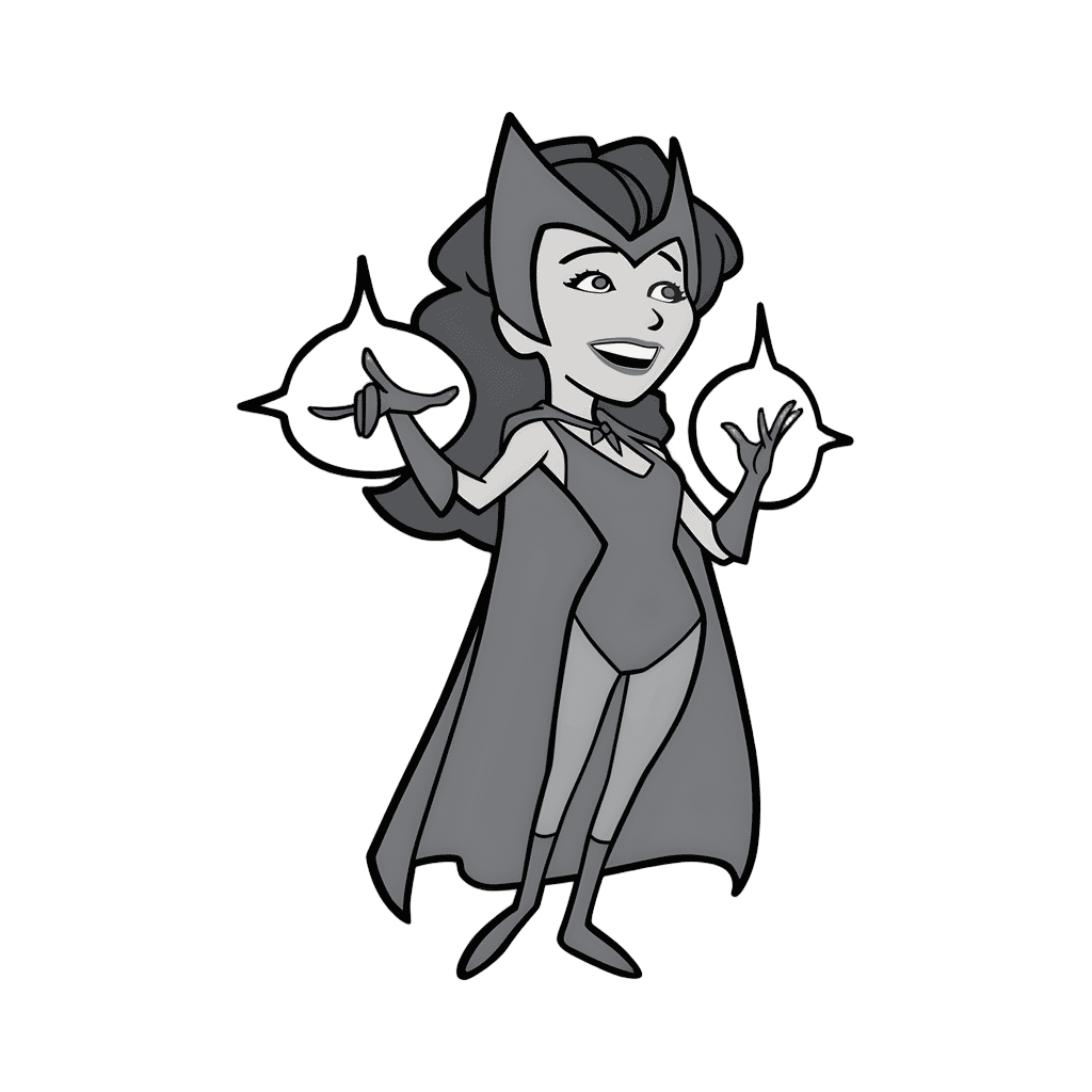 Wanda #693 - B & W Scarlet Witch Disney pin