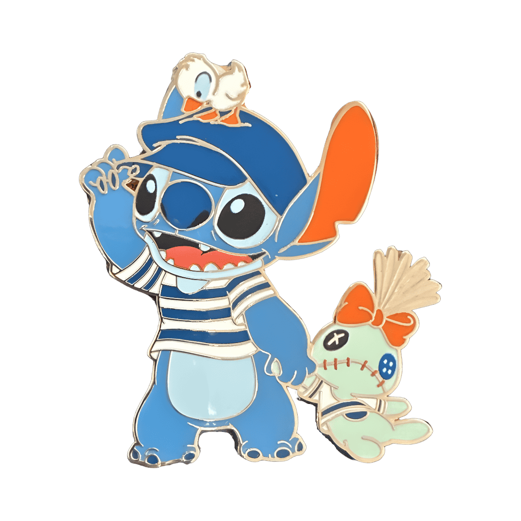 Stitch and Scrump Disney pin