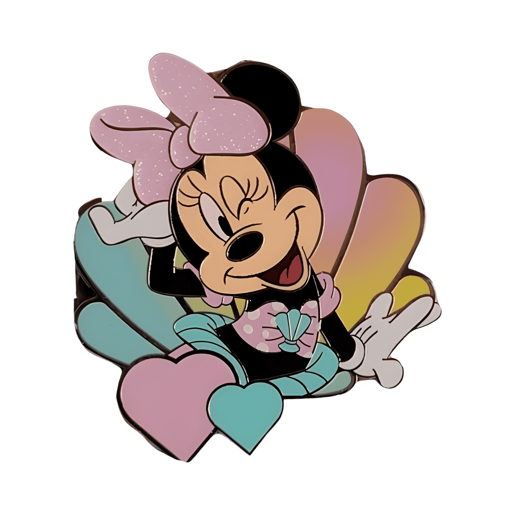 Minnie Mouse Mermaid Sea Shell Disney pin
