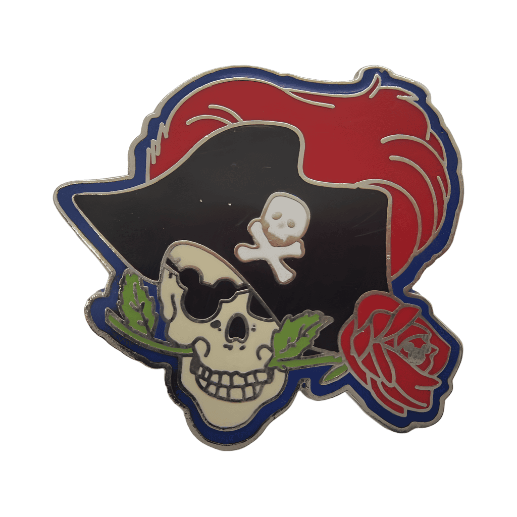 Rose in teeth Disney pin