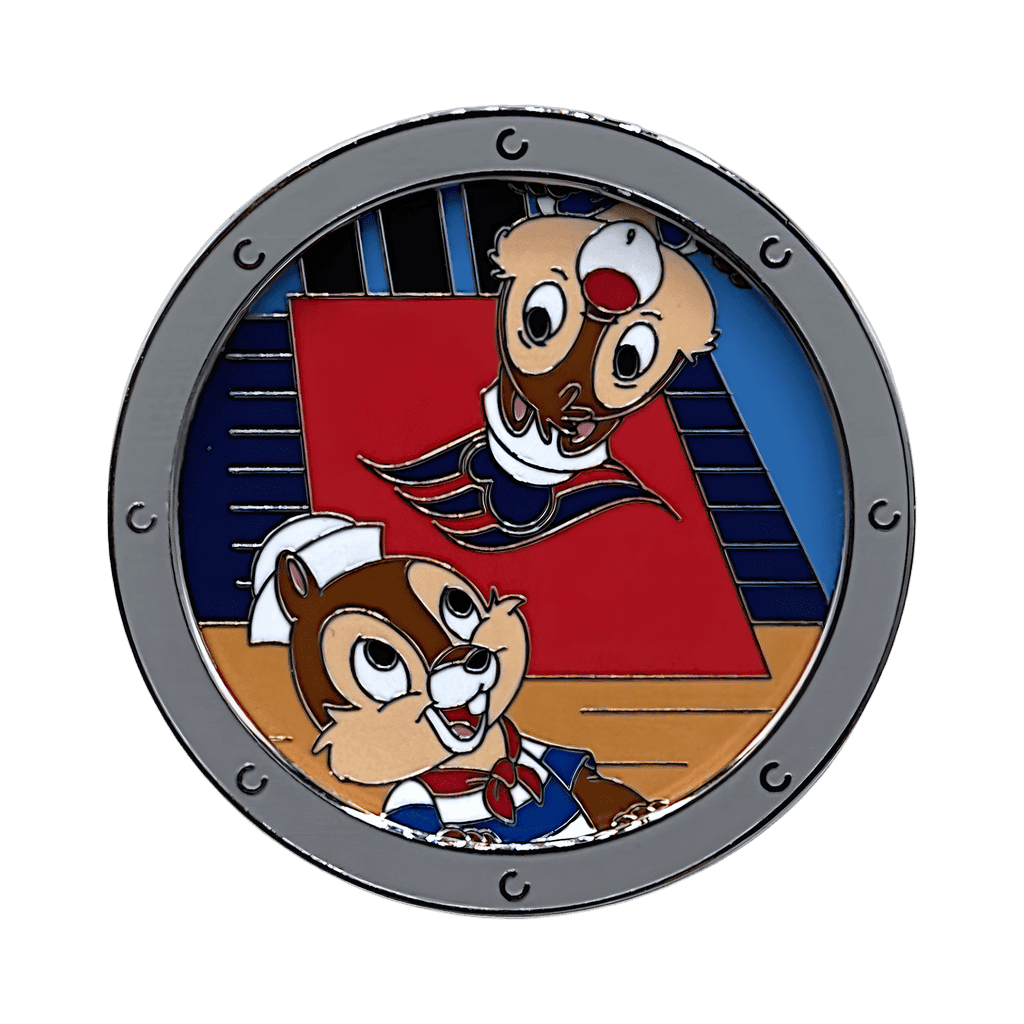 Chip and Dale Porthole Disney pin