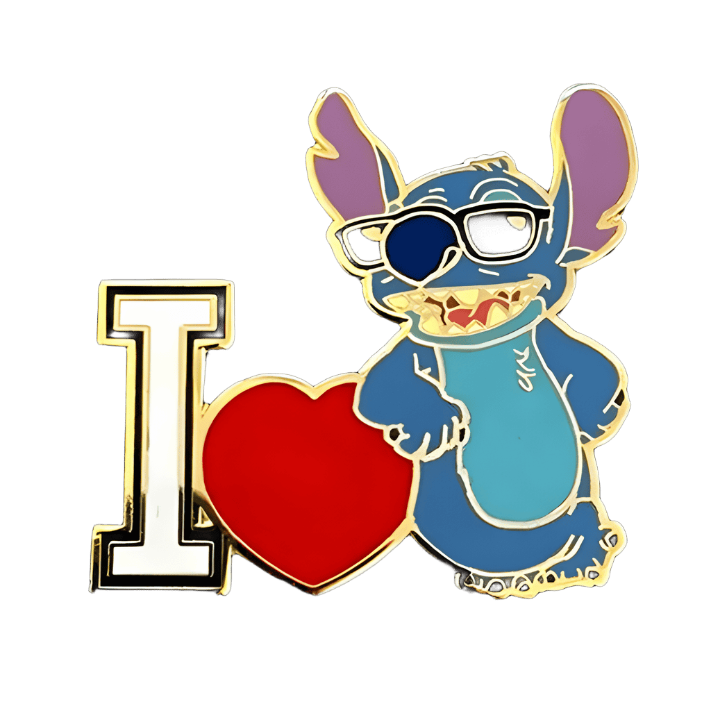 I Heart Stitch Disney pin