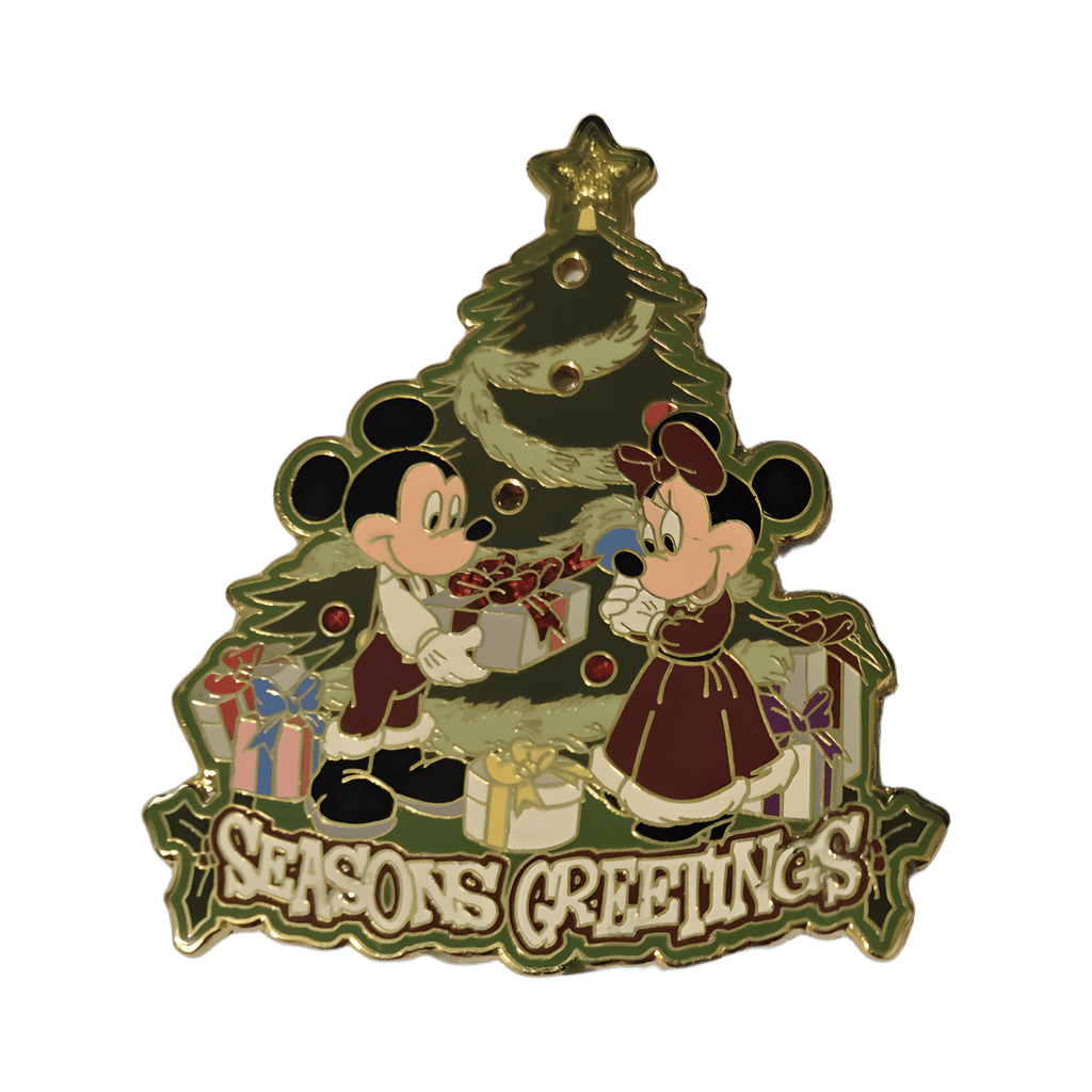 Mickey and Minnie Seasons Greetings Disney pin
