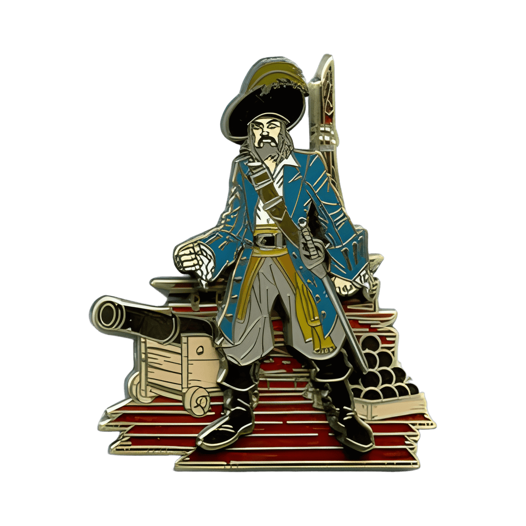 Pirate with Cannon Disney pin
