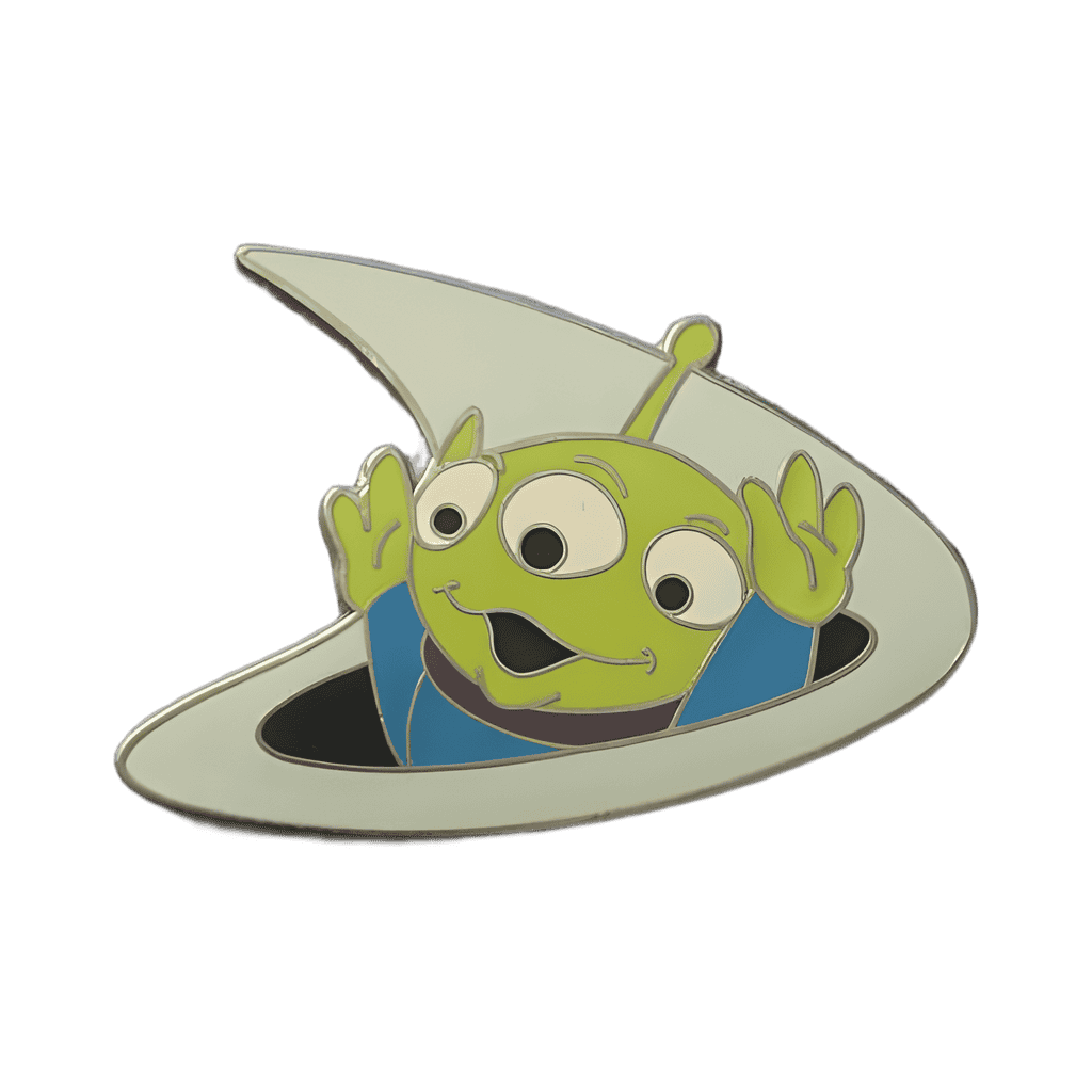 Toy Story Alien in a White D Disney pin