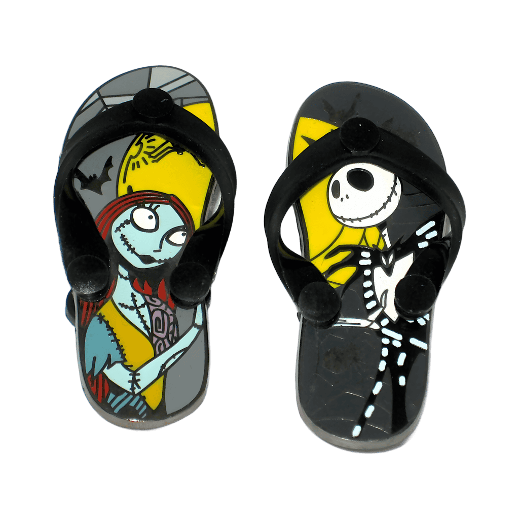 Jack and Sally Flip Flops Disney pin