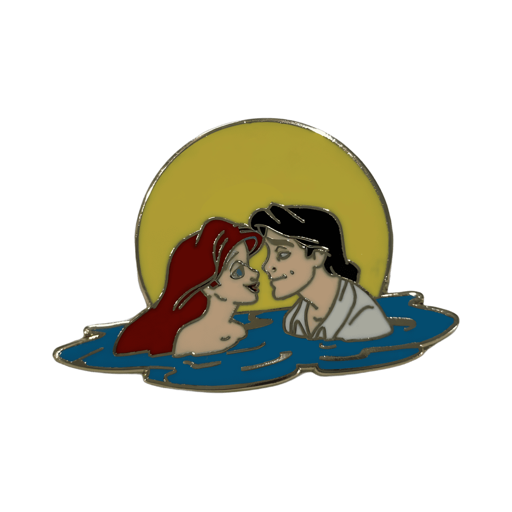 Ariel & Eric Kissing Under the Moon Disney pin