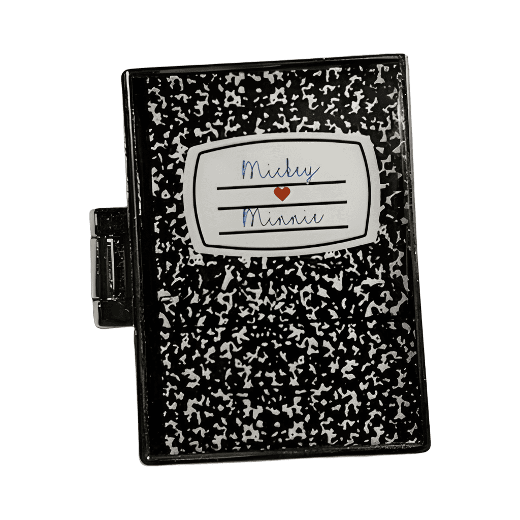 Mickey Loves Minnie Composition Notebook Disney pin