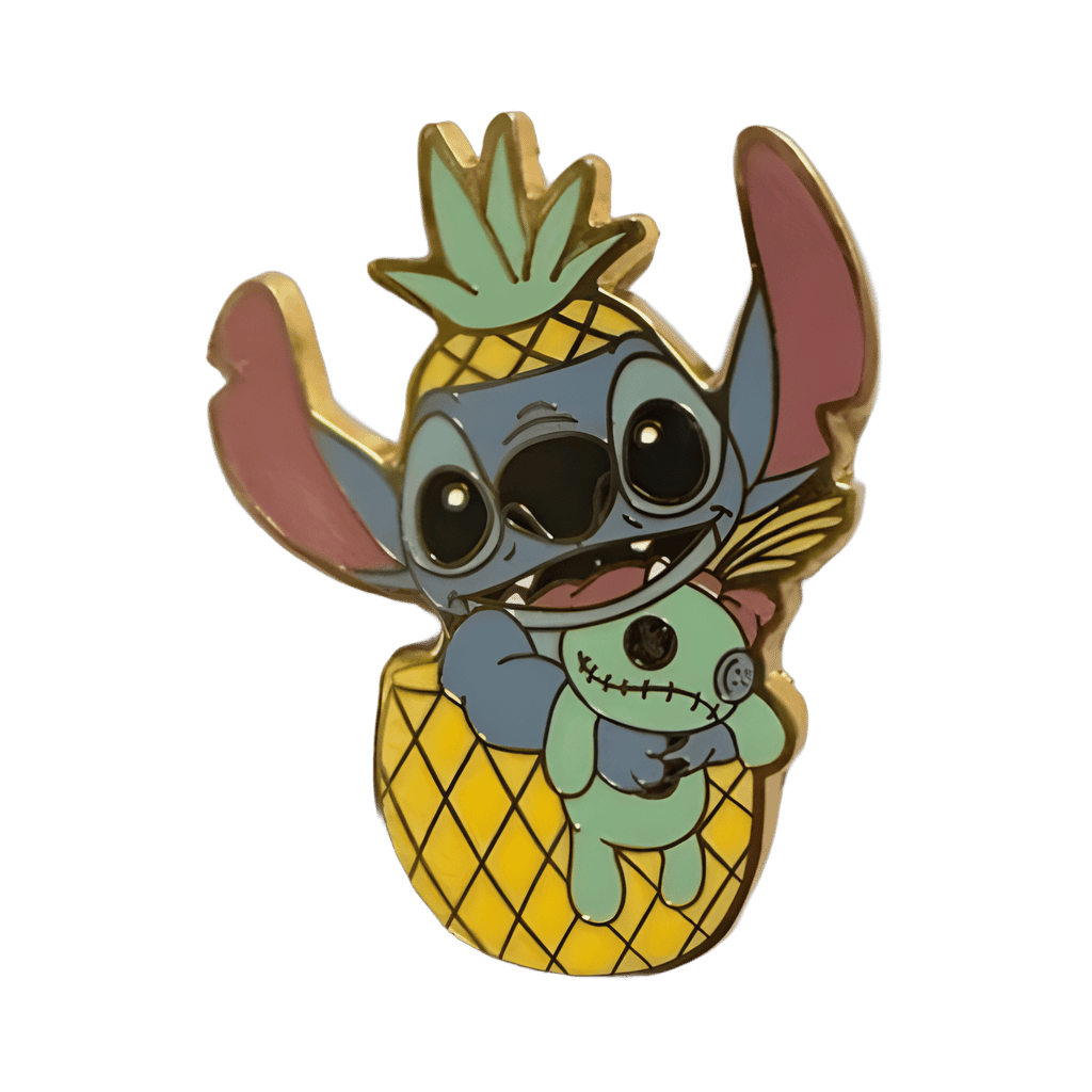 Stitch and Scrump Pineapple Disney pin