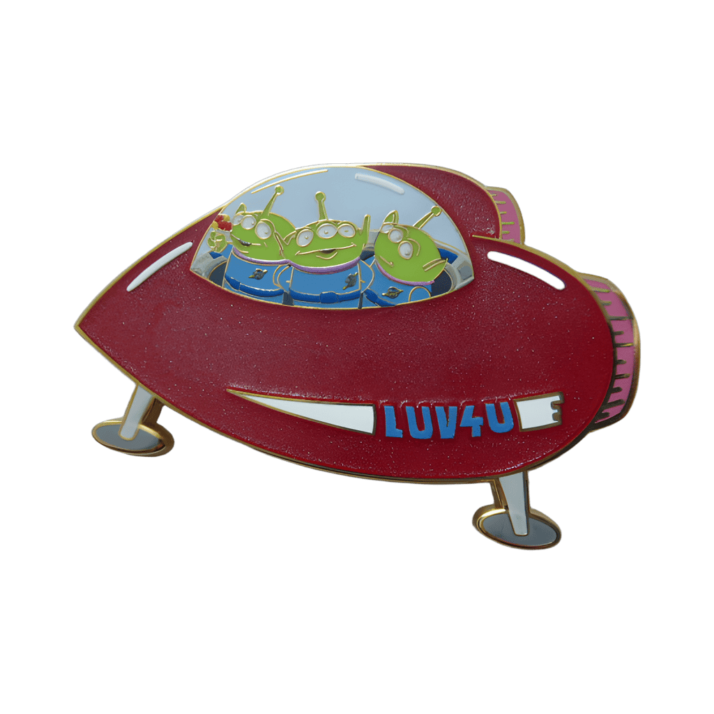 Aliens Out of Space Love Disney pin