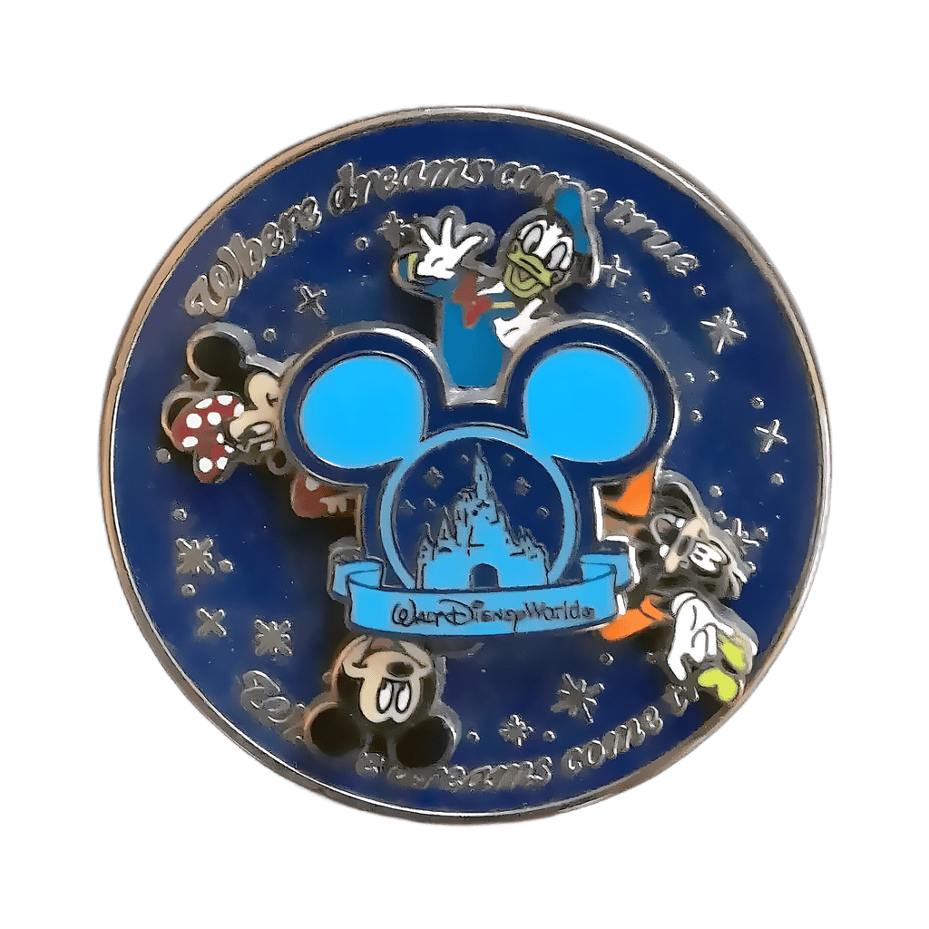 Mickey, Minnie, Donald and Goofy Spinner Disney pin