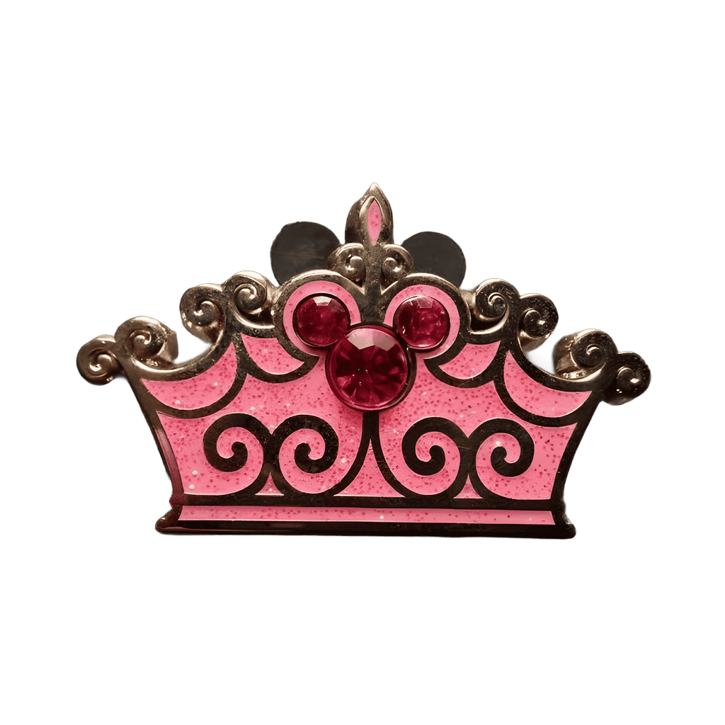 Pink Crown with mickey jewel Disney pin