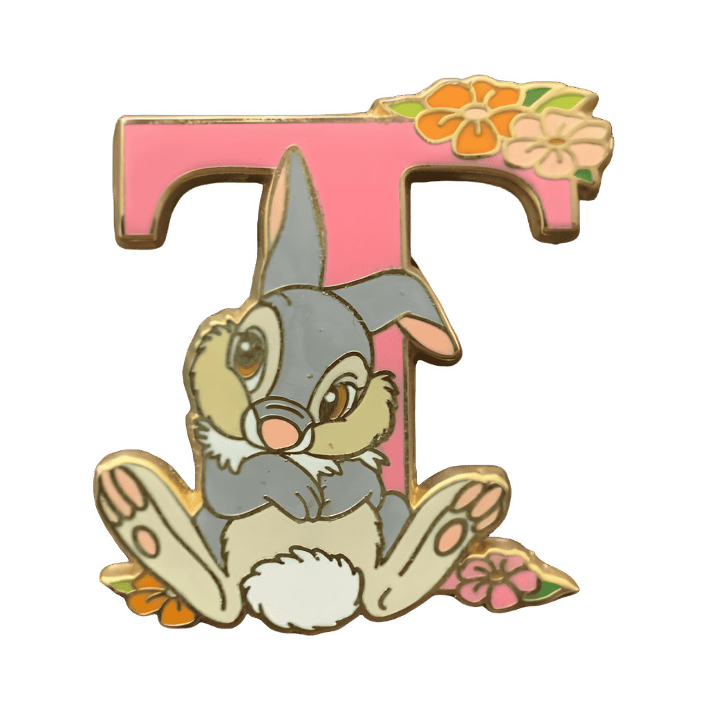 Letter T - Thumper Disney pin