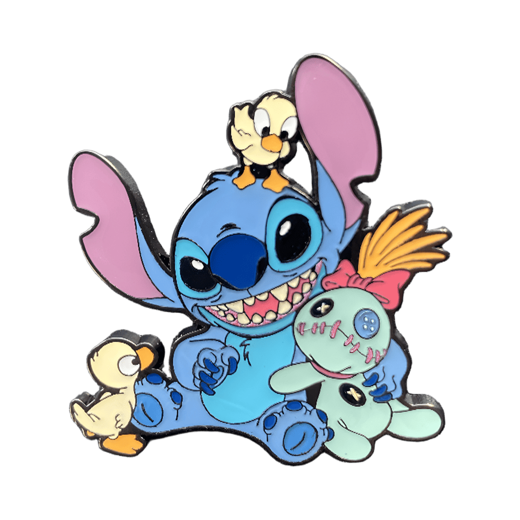 Stitch with Scrump and Ducklings Disney pin