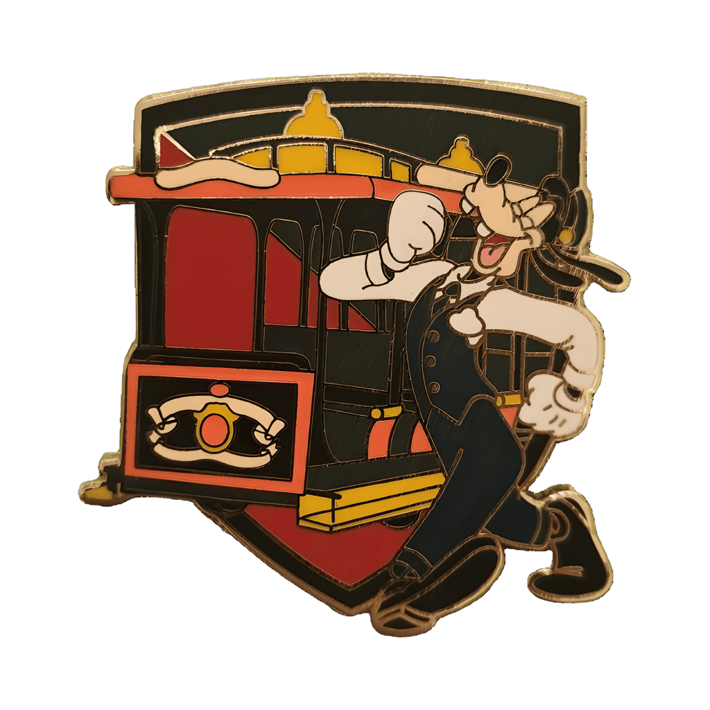 Goofy and Main Street Trolley Disney pin