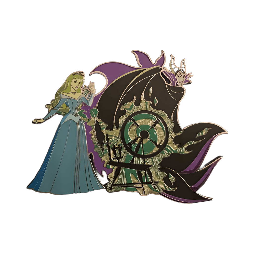 Maleficent and Aurora Disney pin
