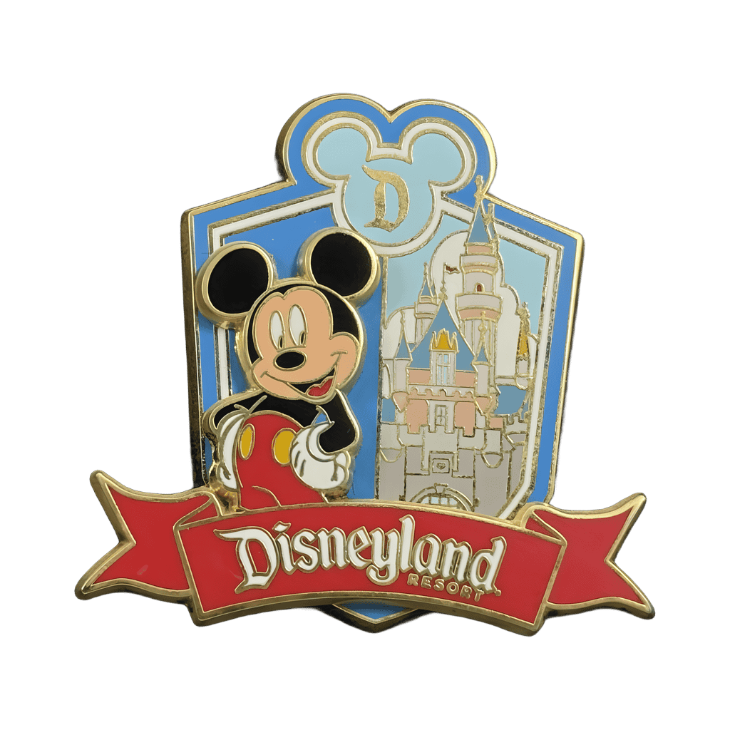 Disneyland Shield - Mickey and Sleeping Beauty Castle Disney pin