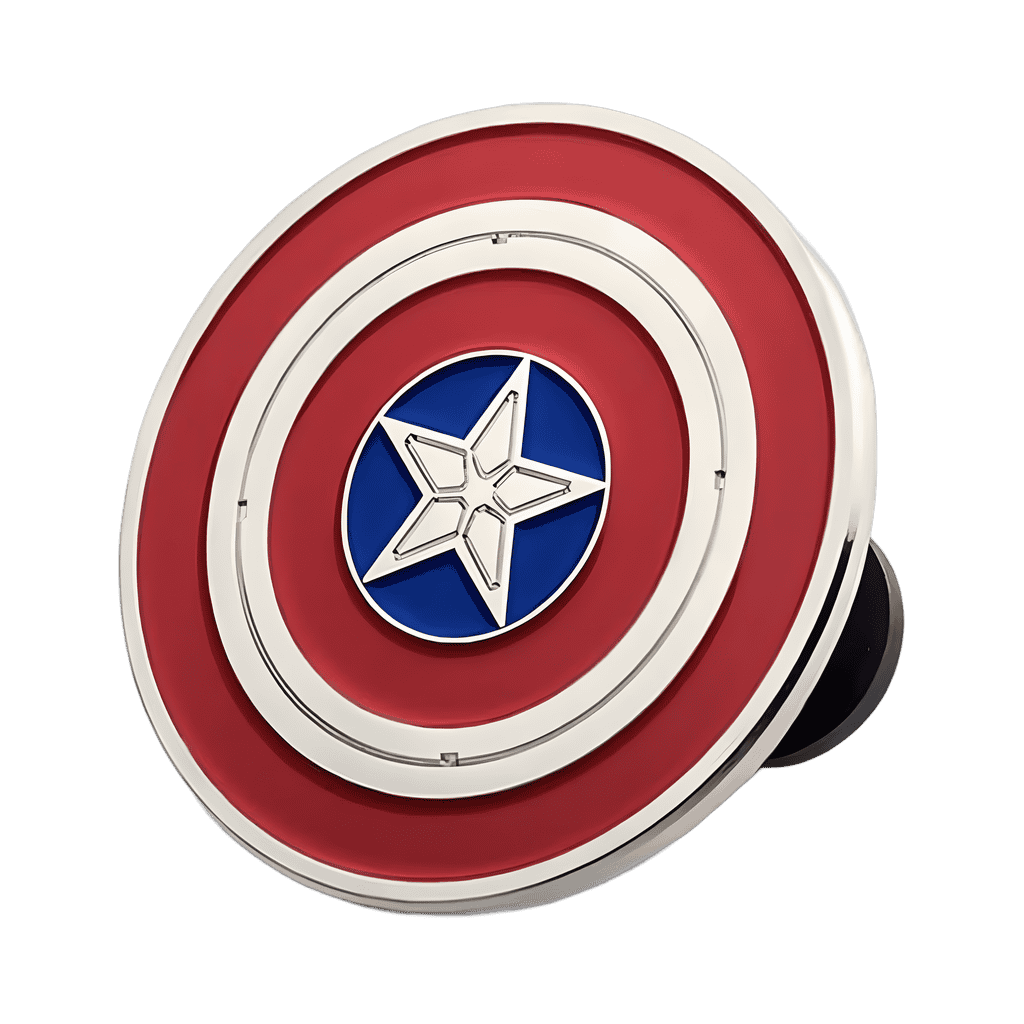 Spinning Captain America Shield Disney pin