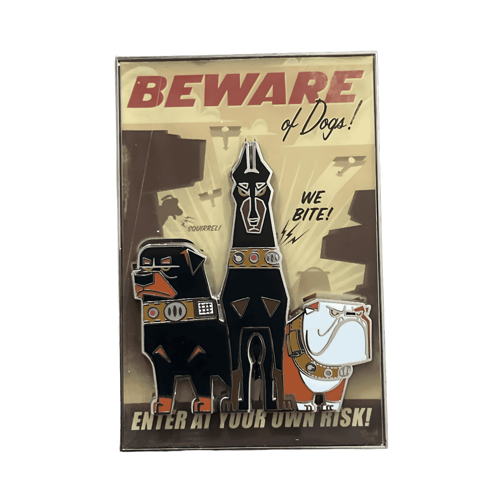 Beware of Dogs Poster Disney pin