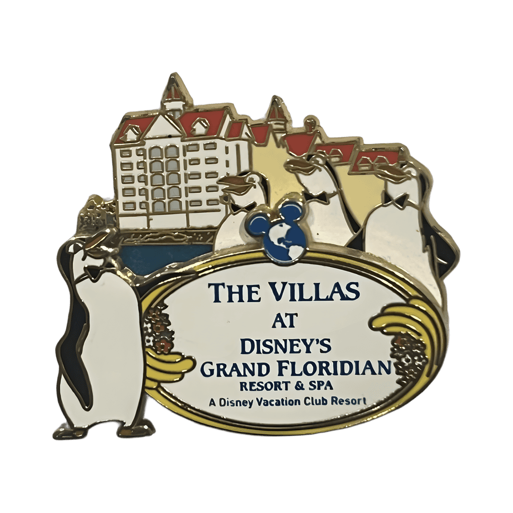 Waiter Penguins at The Villas Disney pin
