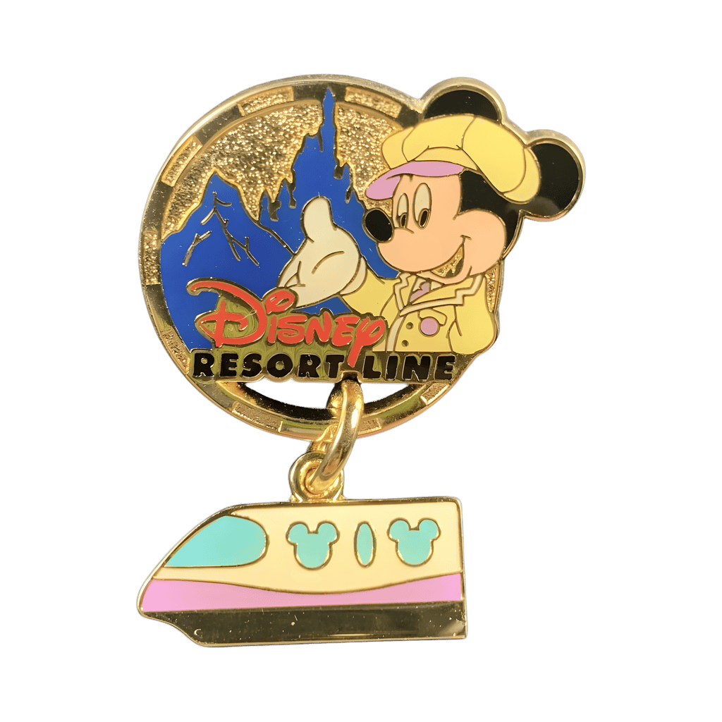 Mickey Mouse with Monorail Dangle Disney pin