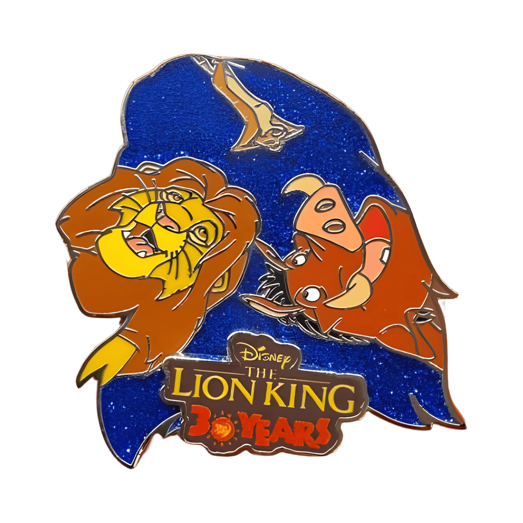 Simba, Timon & Pumbaa looking at night sky Disney pin