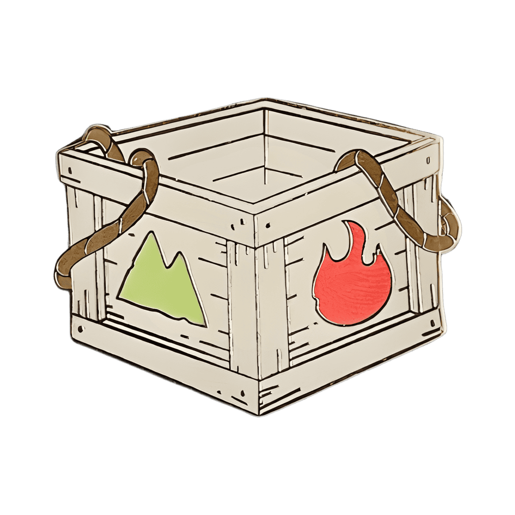 Wooden Crate Disney pin