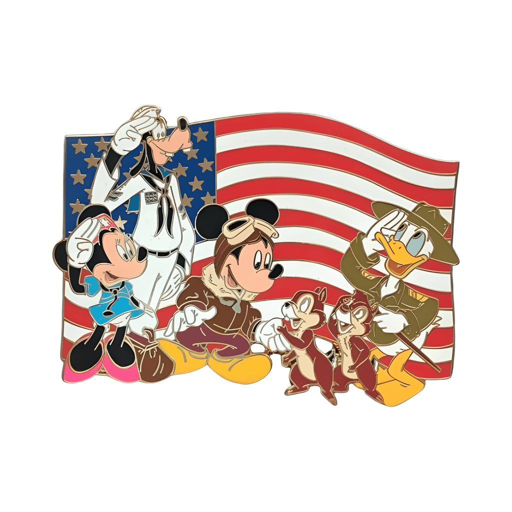 Patriotic Mickey and Friends Disney pin