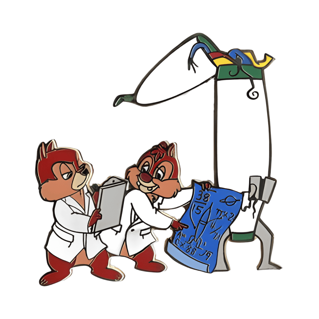 Chip & Dale as Rocket Scientists Disney pin