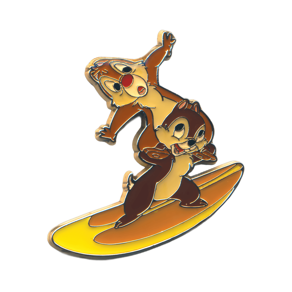 Chip & Dale Surfing Disney pin