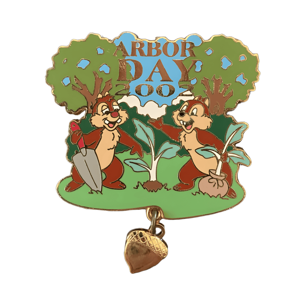 Chip and Dale Arbor Day 2002 Disney pin