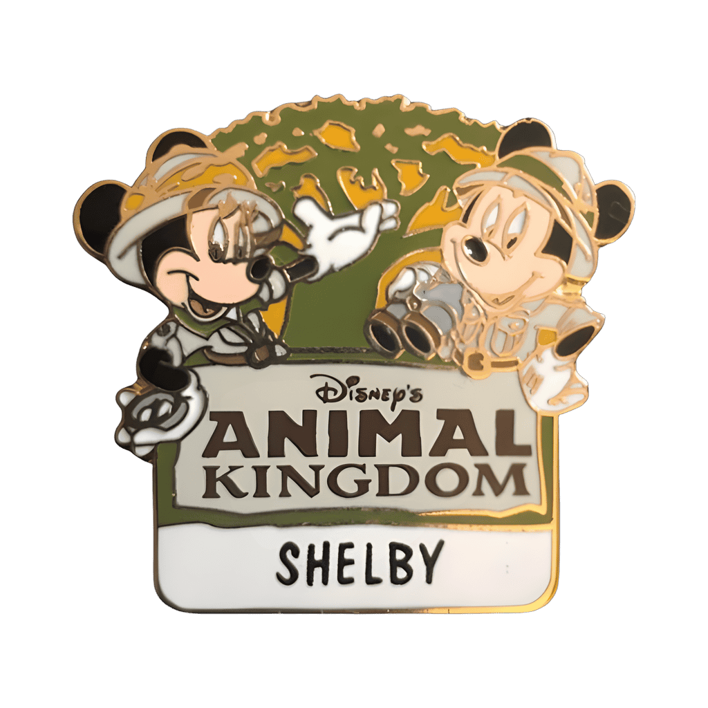Mickey and Minnie Personalized/Customizable Name Tag Disney pin