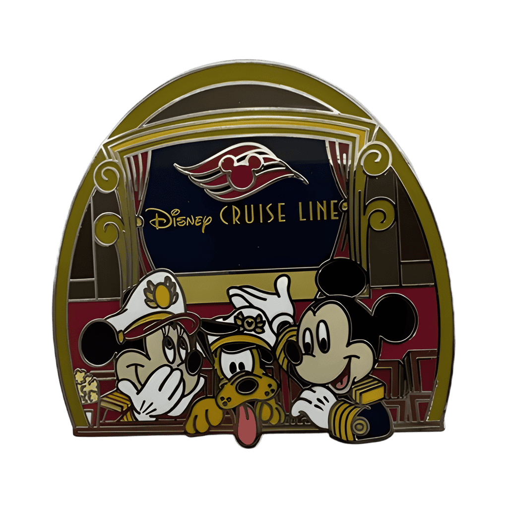 Mickey, Minnie and Pluto In the Ship's Walt Disney Theater Disney pin