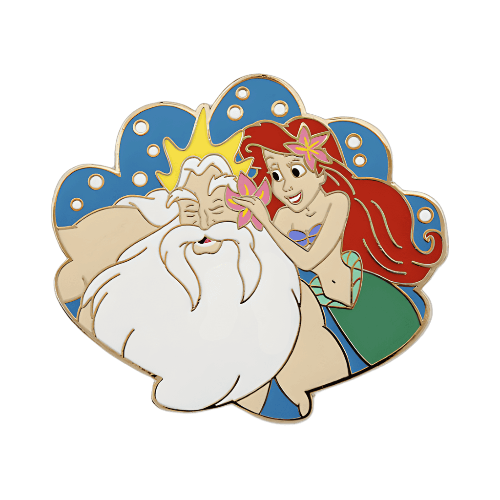 Ariel & King Triton Disney pin
