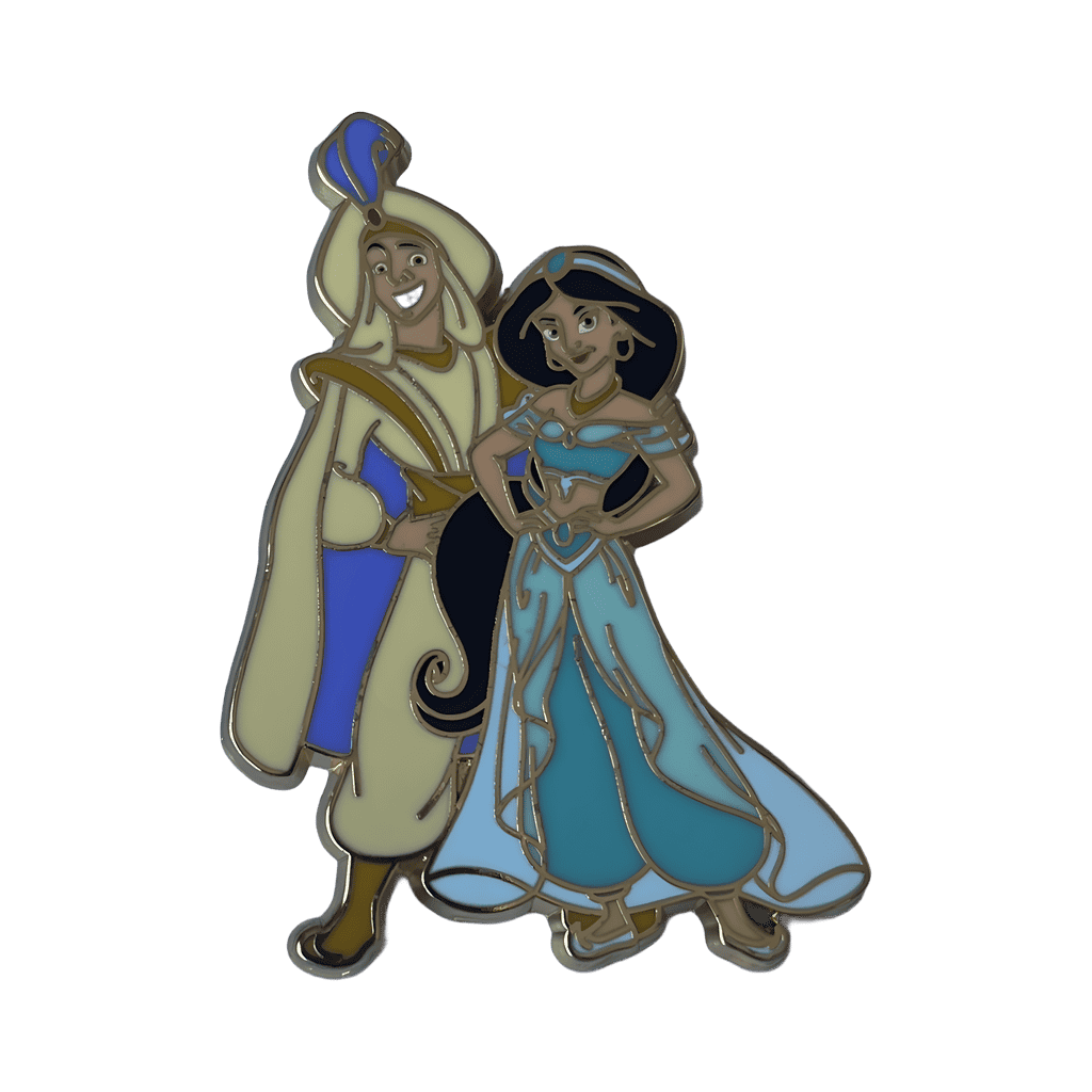Prince Ali and Jasmine Standing Disney pin