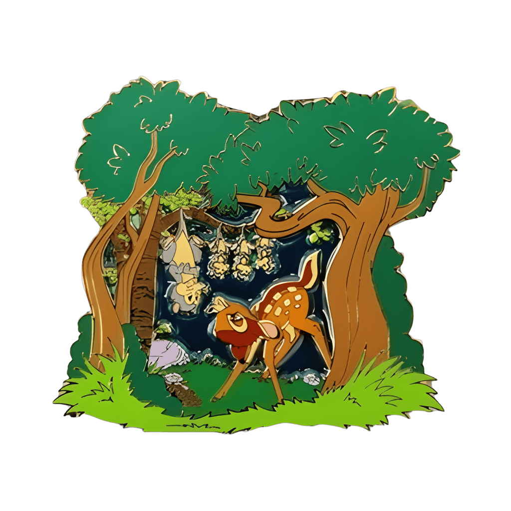 Bambi and Possum Family Disney pin