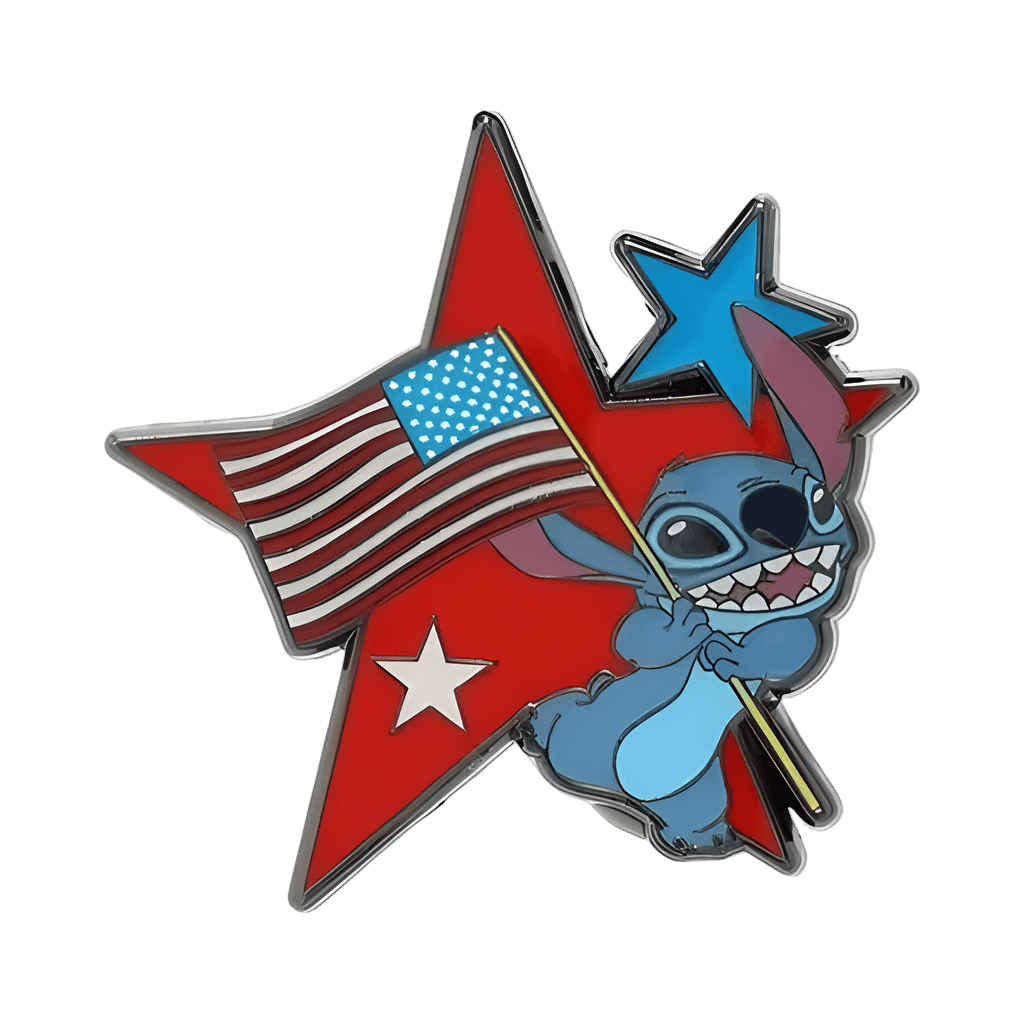 Fourth of July Stitch Disney pin