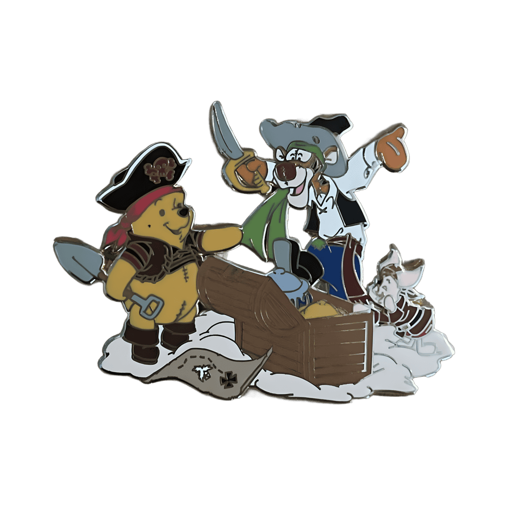 Tigger, Pooh and Piglet as Pirates Disney pin