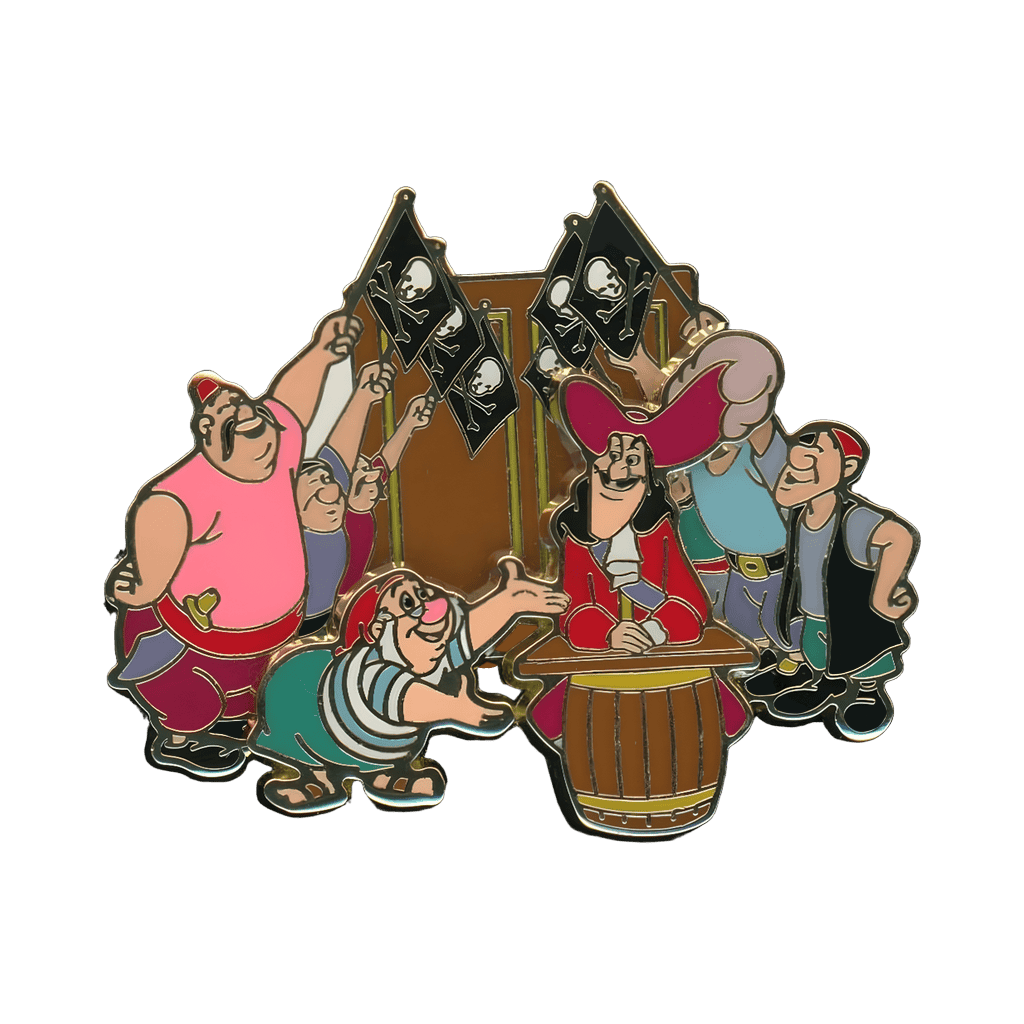 Captain Hook, Mr Smee and Pirates Disney pin