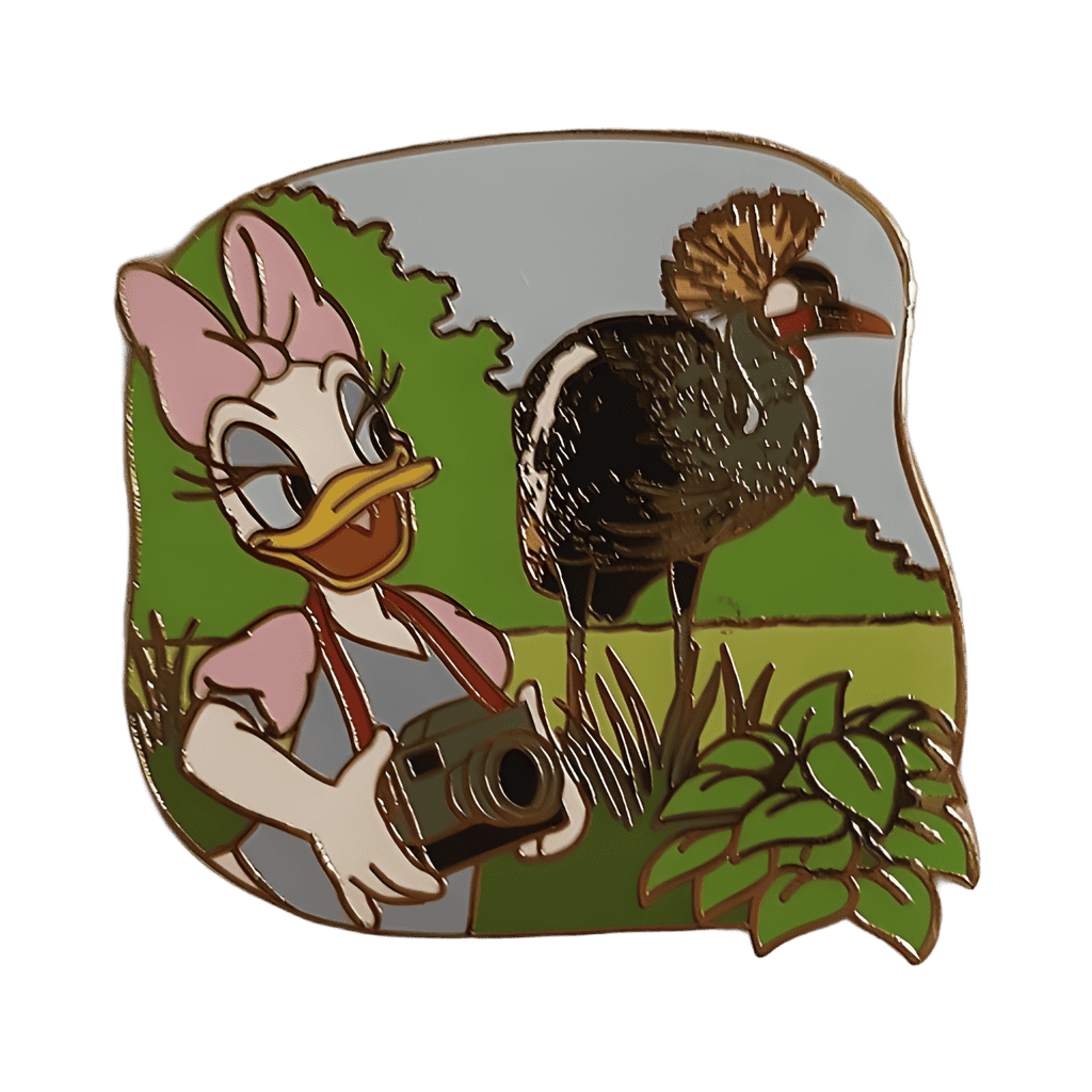 Daisy with Grey Crowned Crane Disney pin