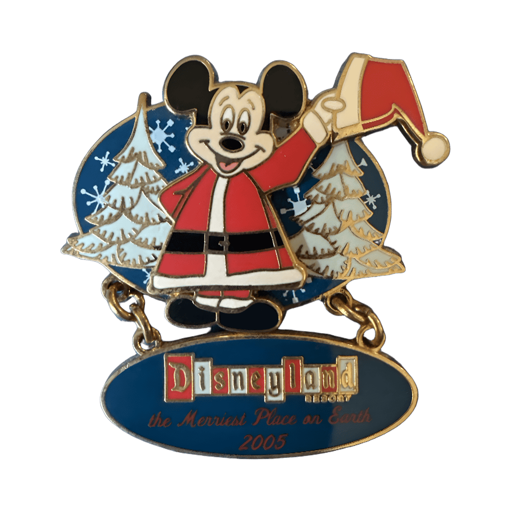 Merriest Place on Earth Santa Mickey Disney pin