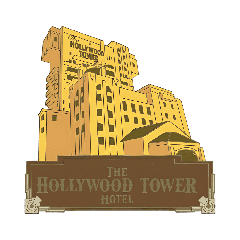 Hollywood Tower Hotel Disney pin