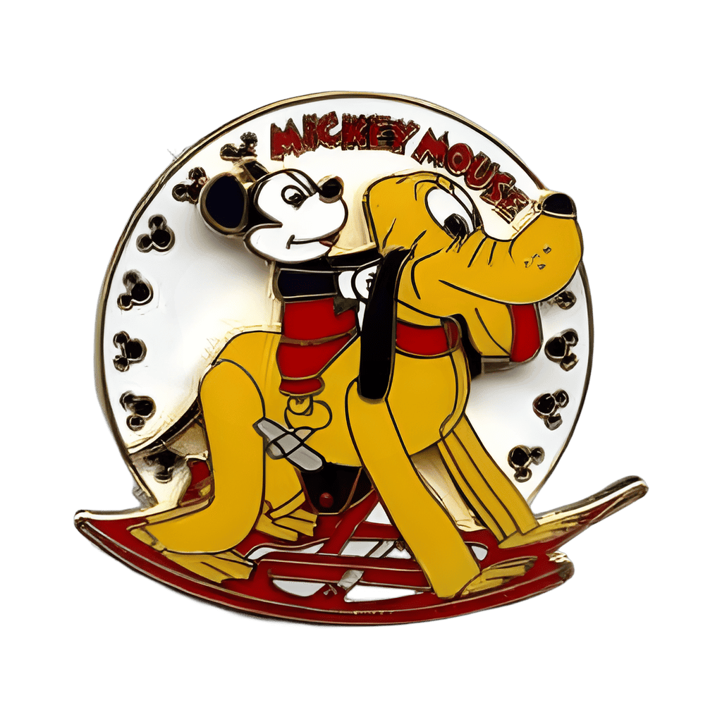 March 2004 - Mickey Mouse Riding Rocking Pluto Disney pin