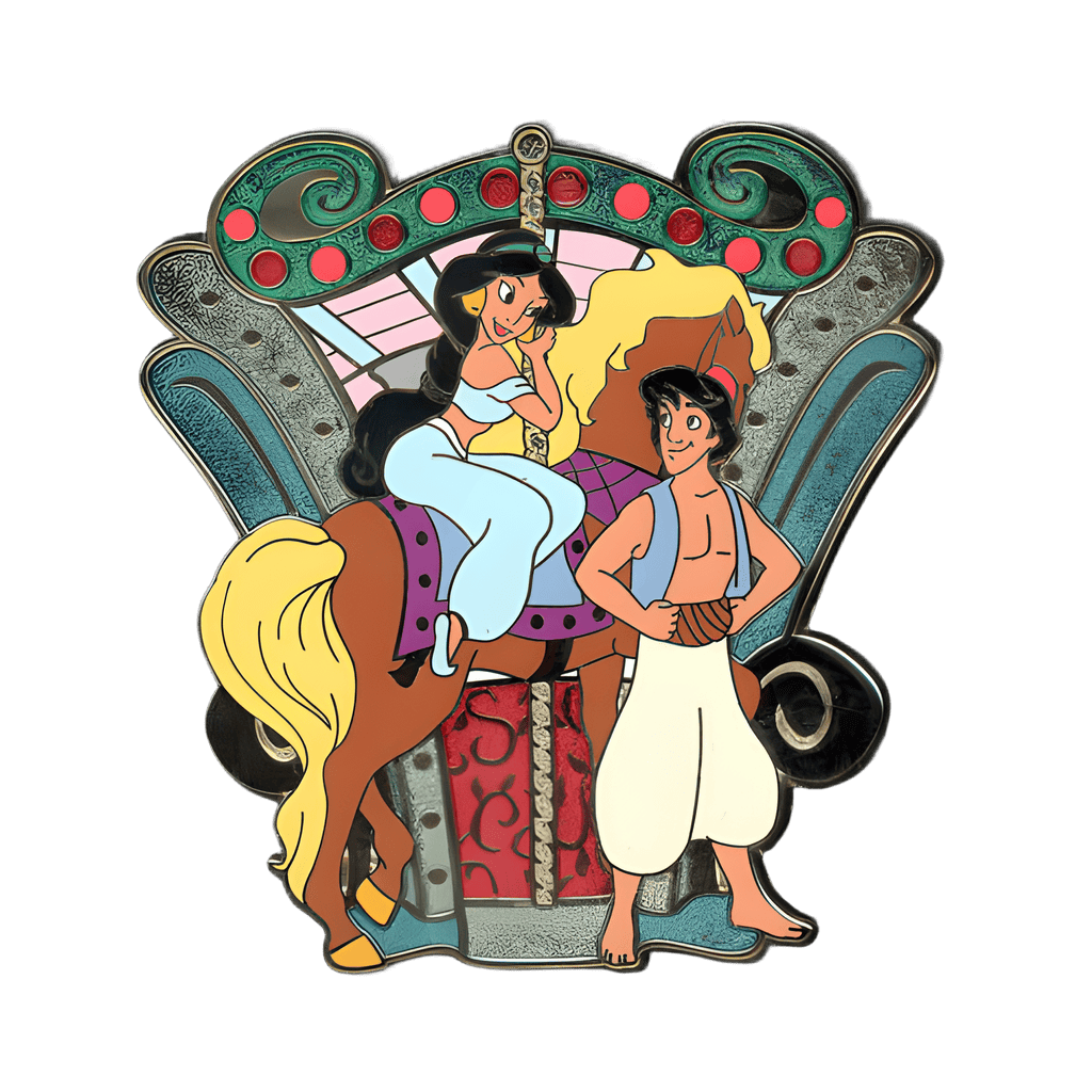Jasmine and Aladdin Disney pin