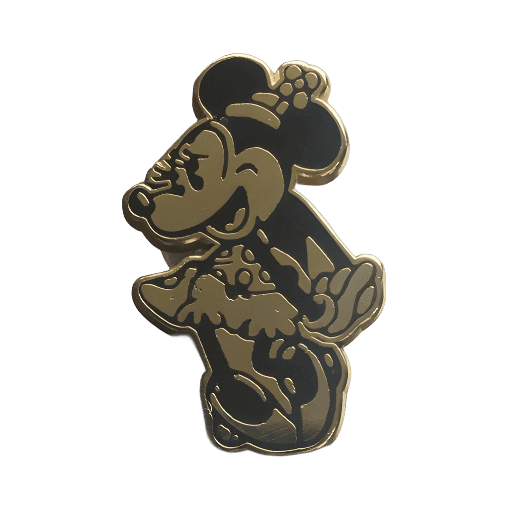 Gold Minnie Mouse Disney pin