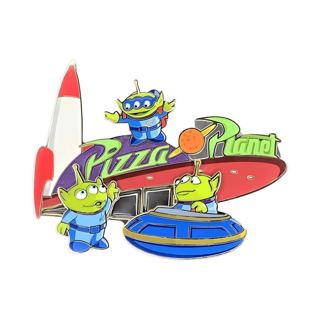 Aliens at Pizza Planet Jumbo Disney pin