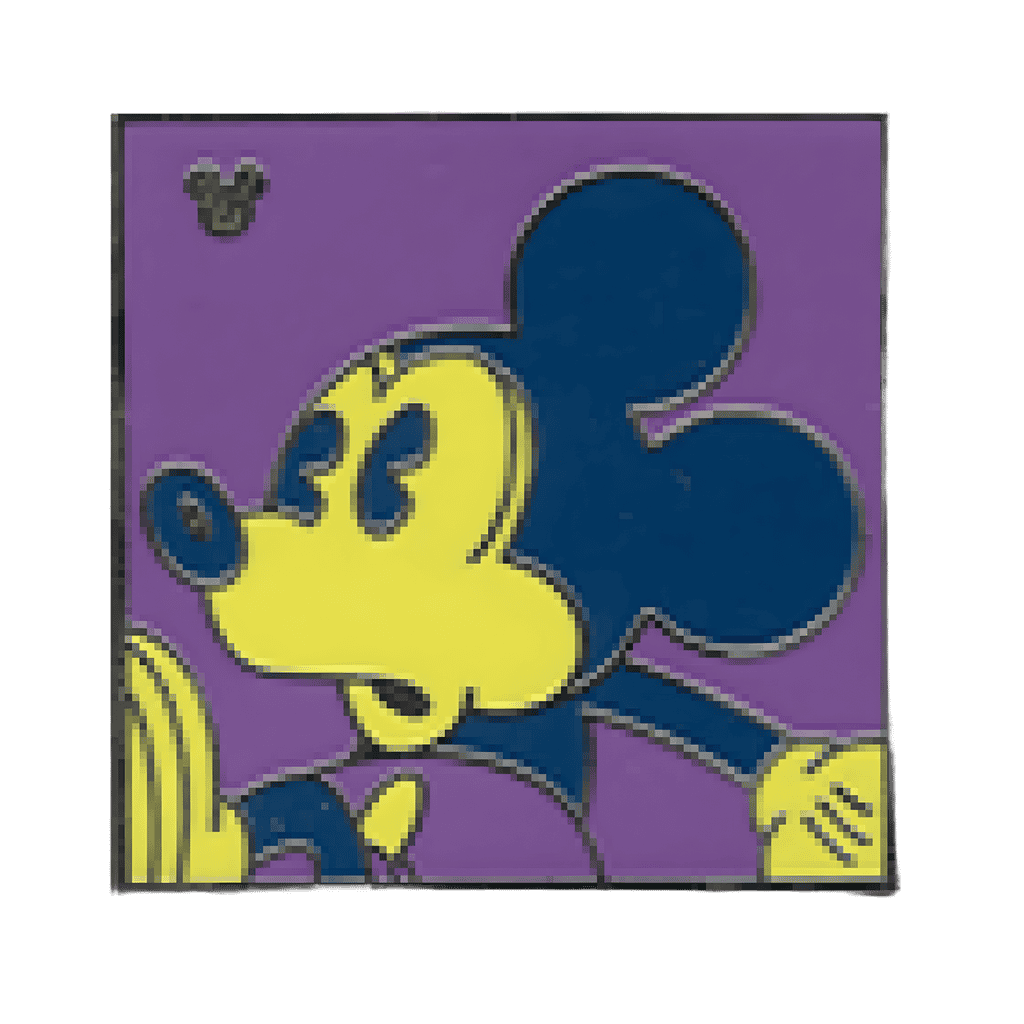 Purple and Yellow Disney pin