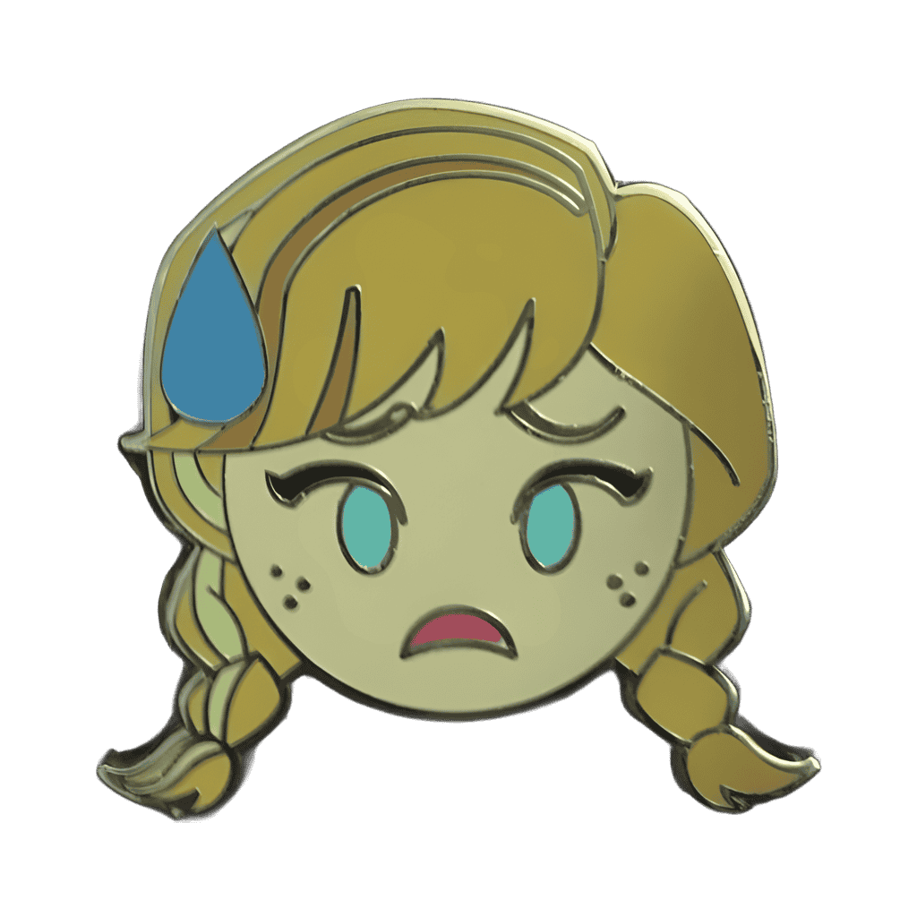 Frozen Emoji Booster Set - Nervous Anna Disney pin