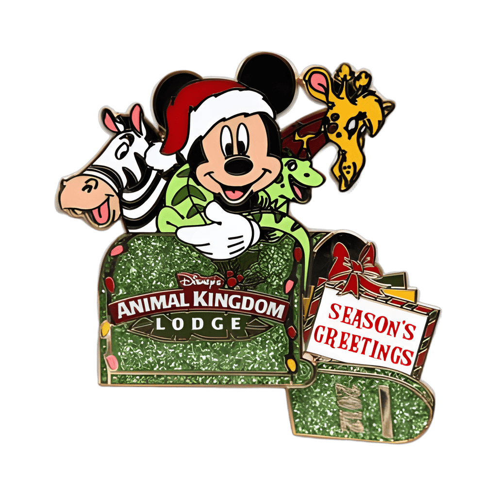 Disney's Animal Kingdom Lodge - Mickey Mouse - Season's Greetings Disney pin